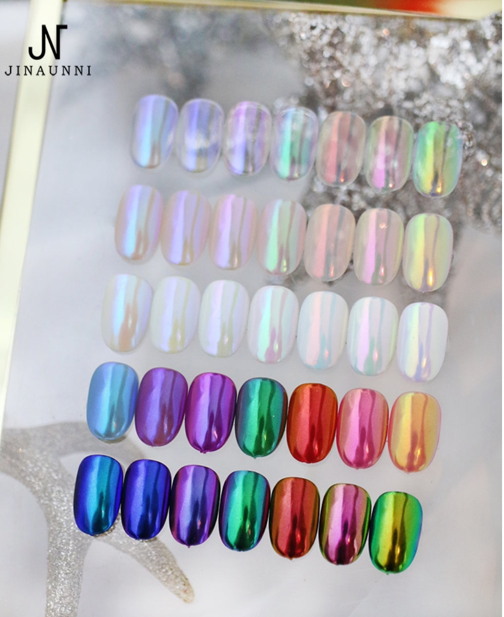 jinaunni mermaid chrome powder   - blue violet