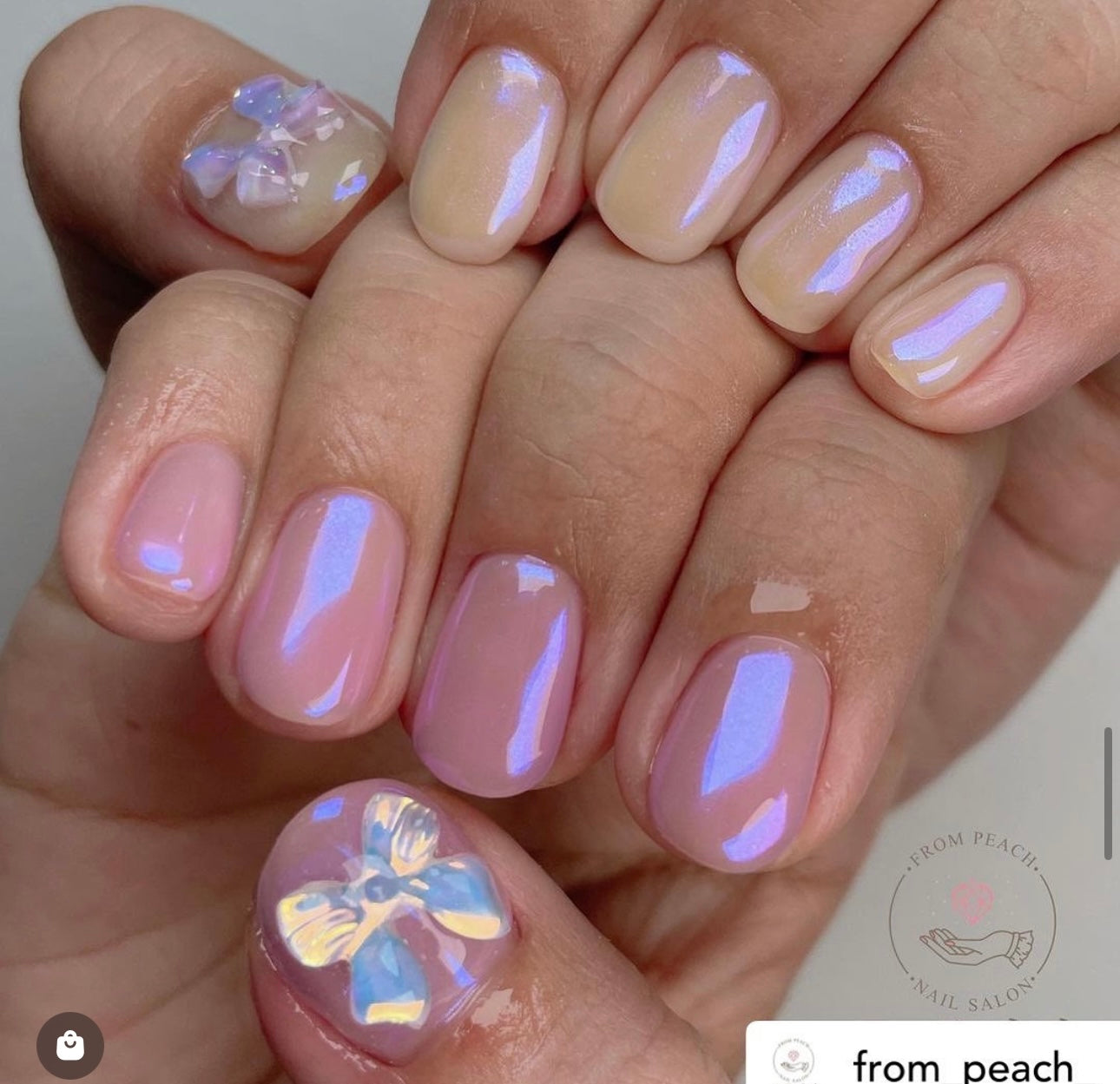 jinaunni mermaid chrome powder   - blue violet