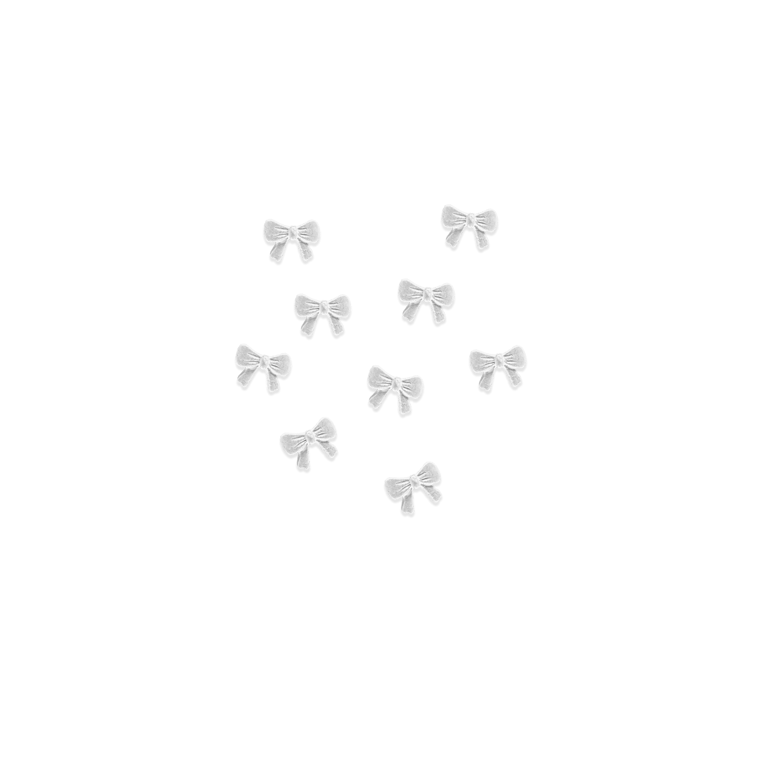white bow charm