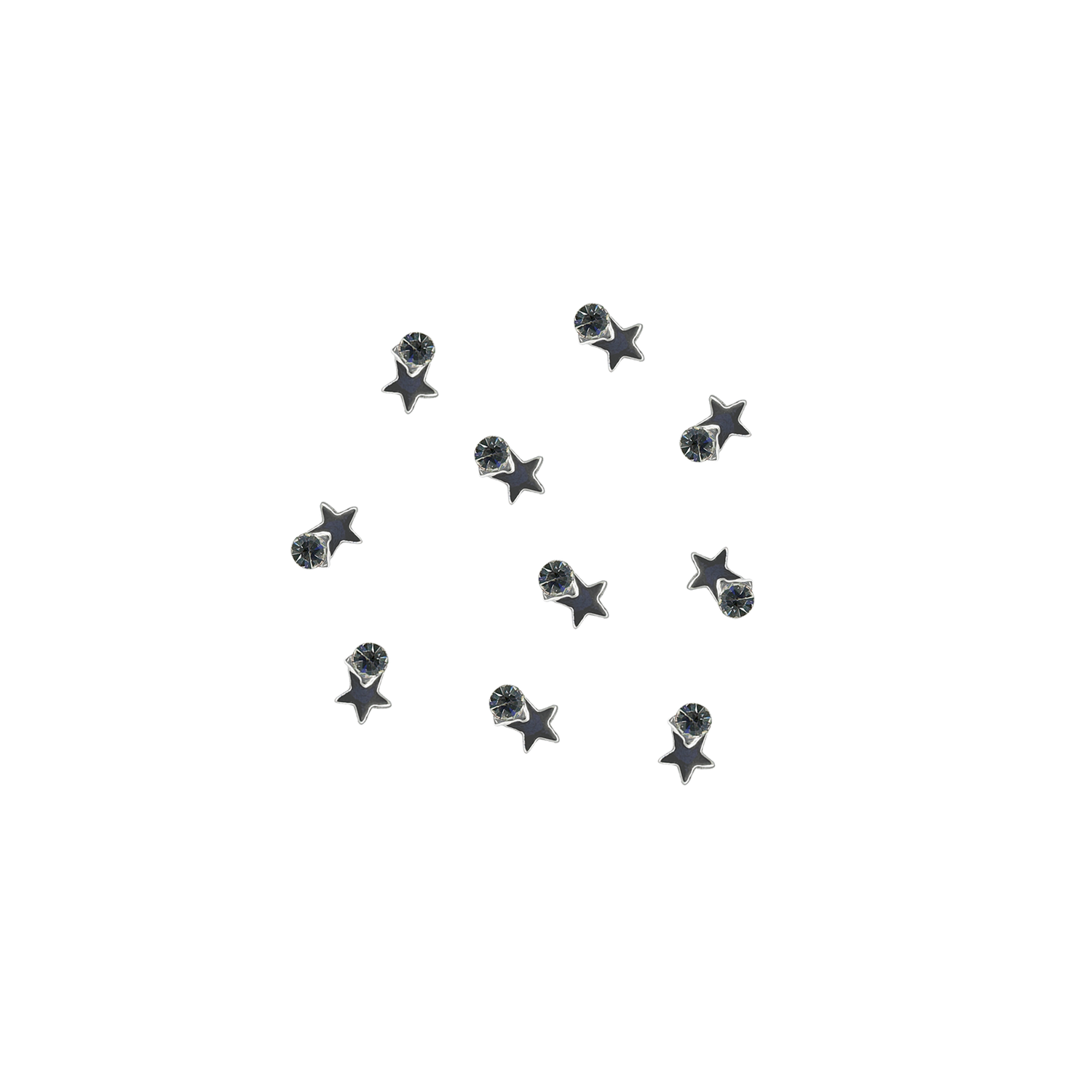 star w/silver diamond charm