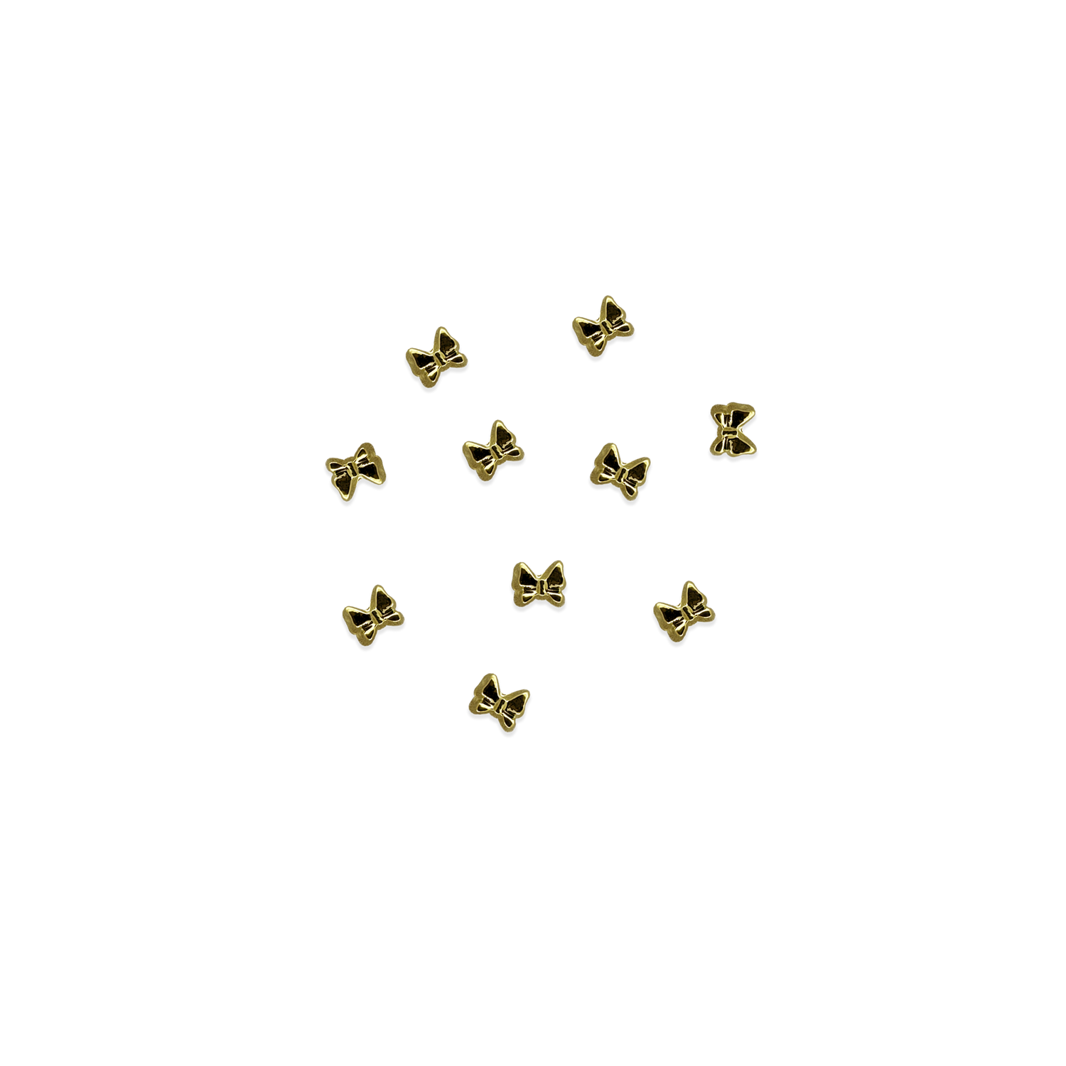 xtra mini gold bow charm