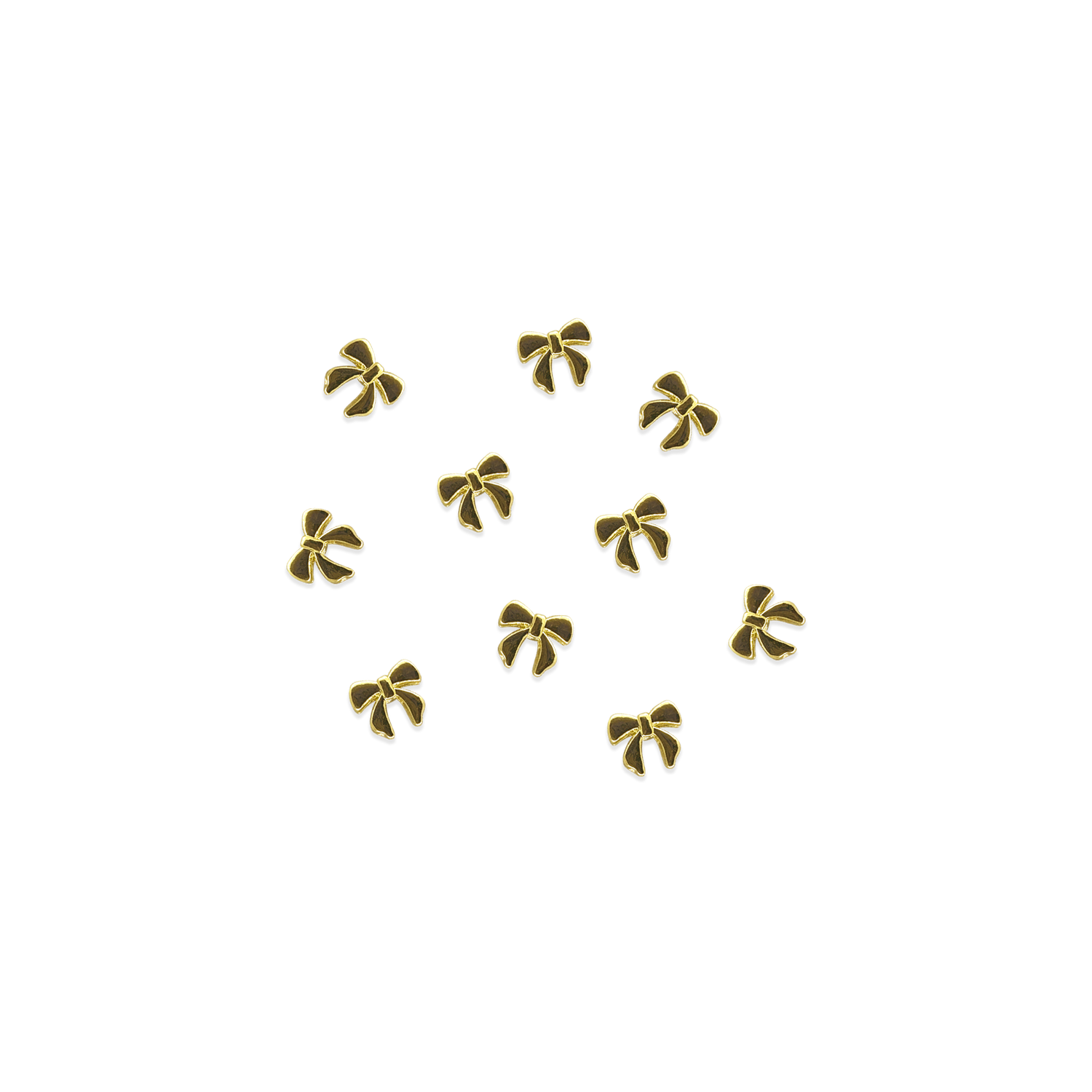 dainty gold bow charm
