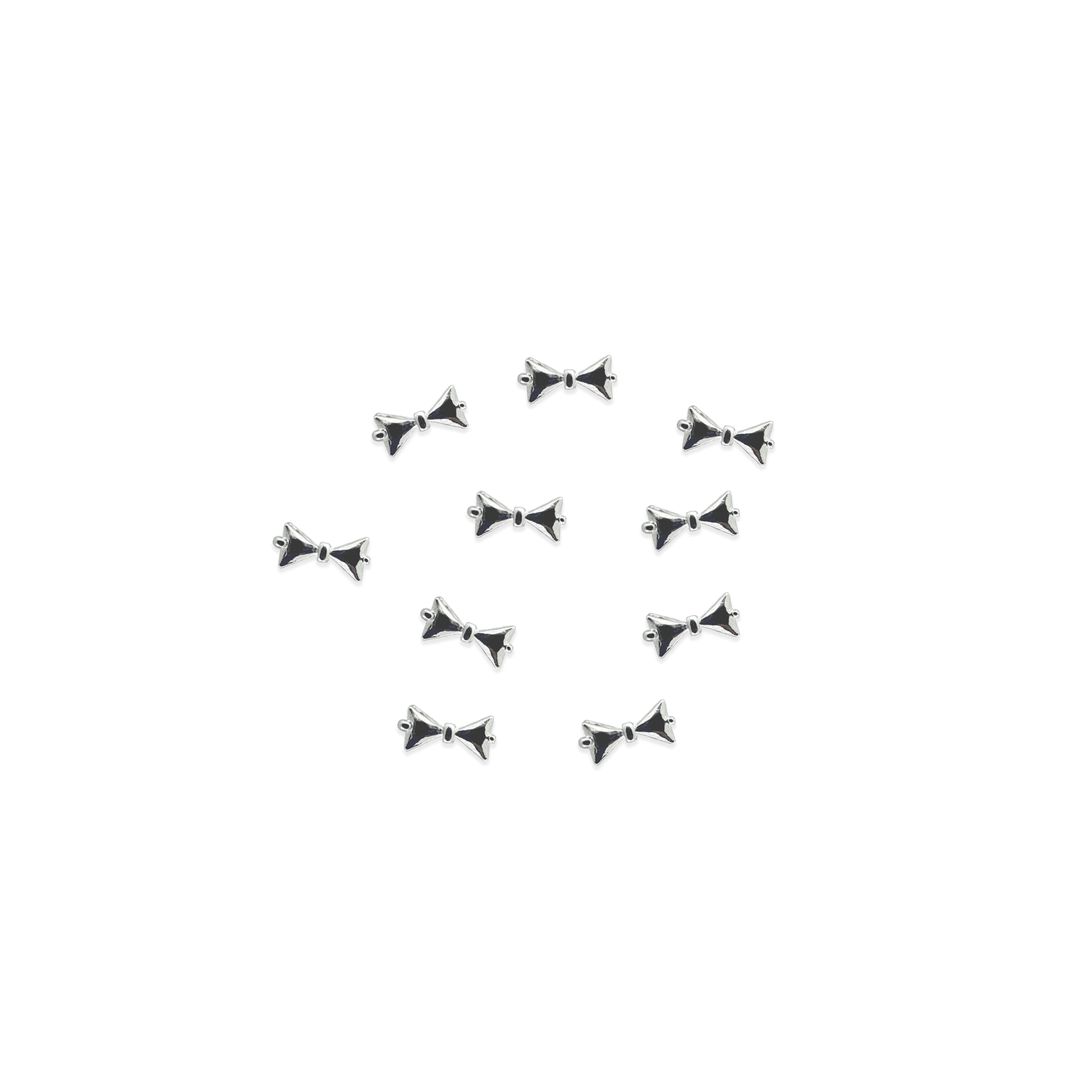 silver bowtie charm