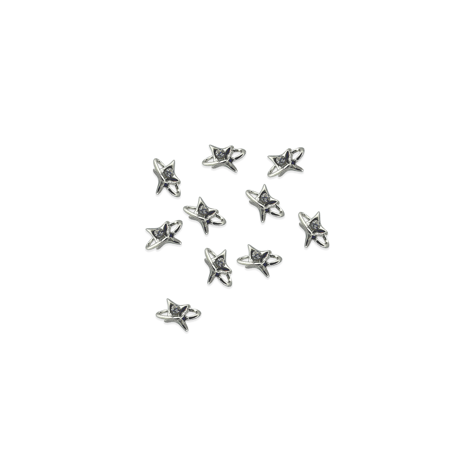 silver sparkle charm