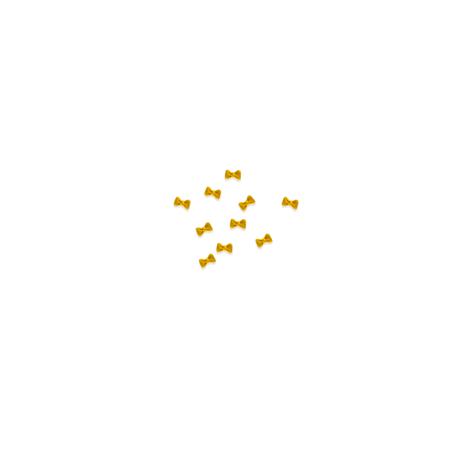 mini yellow bow charm