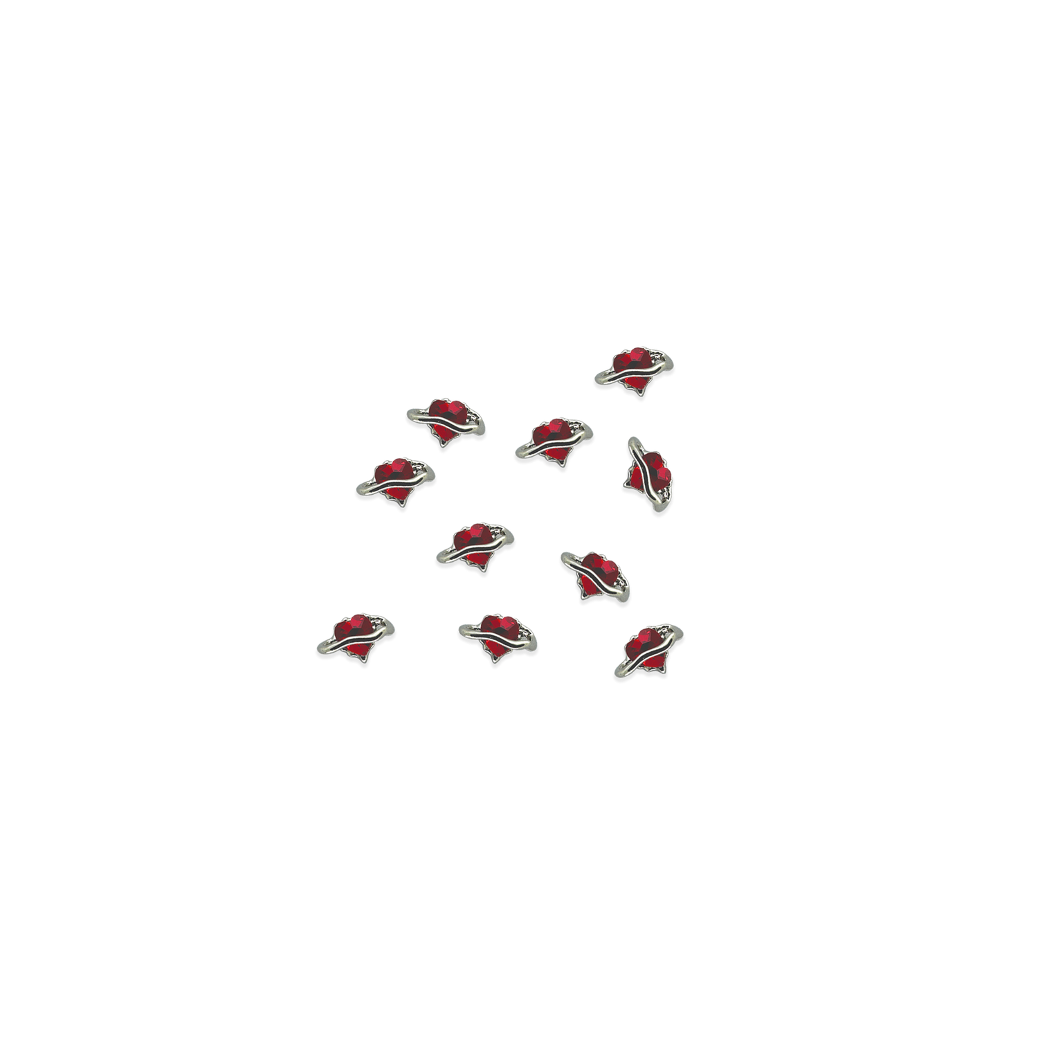 heart planet charm