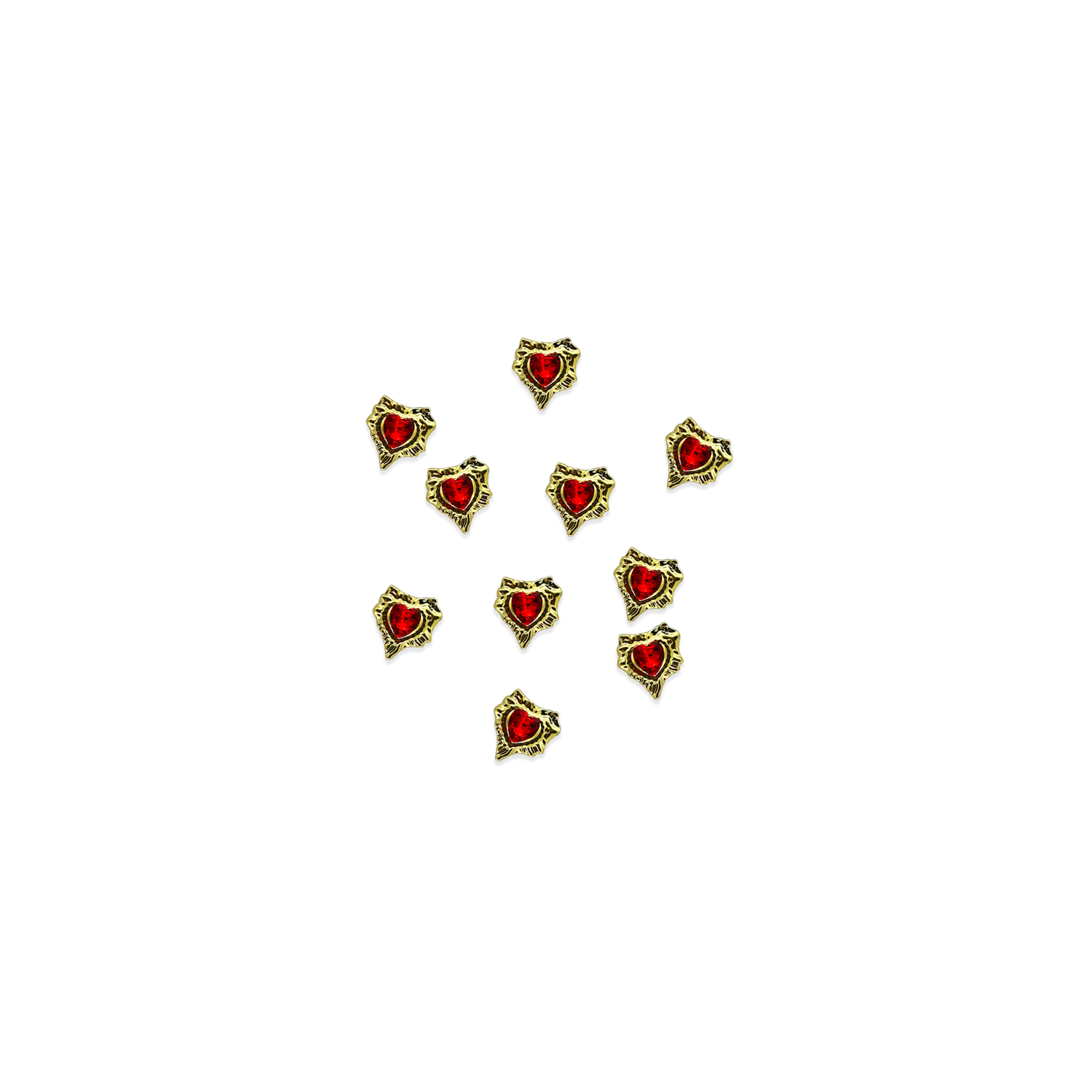 golden red heart