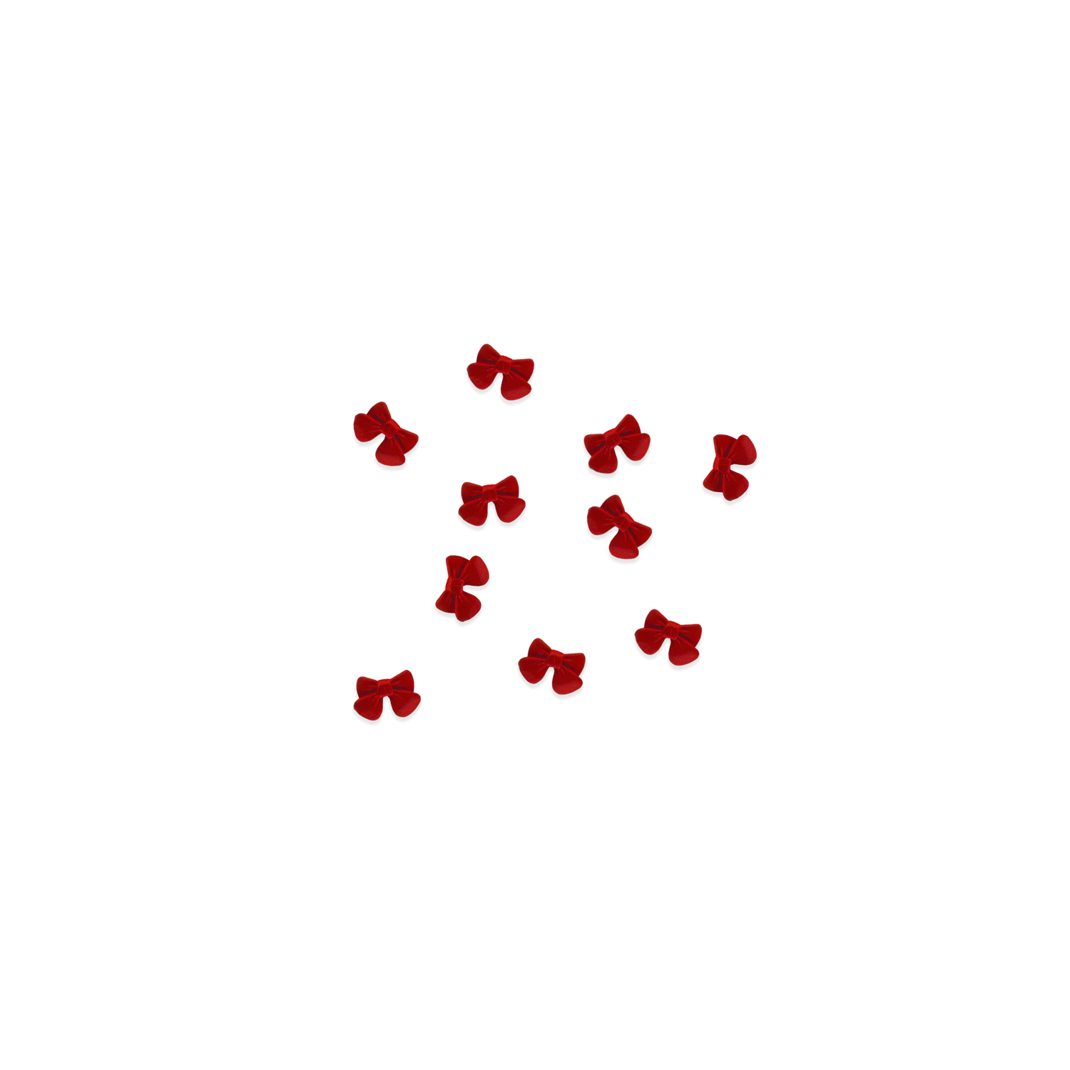 red puffy bow charm