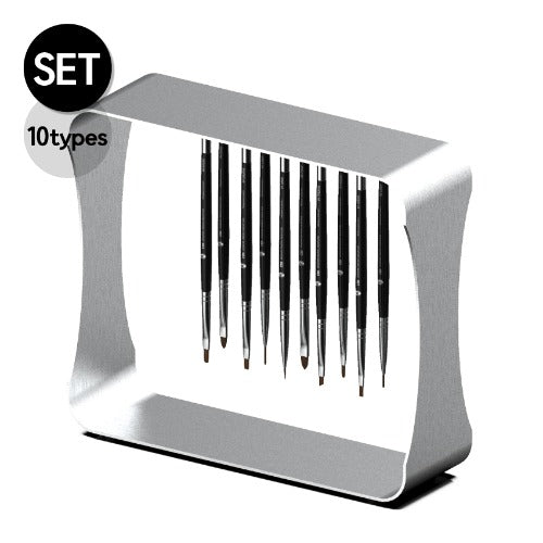 DGEL Artist brush set + magnetic frame (10 brushes)