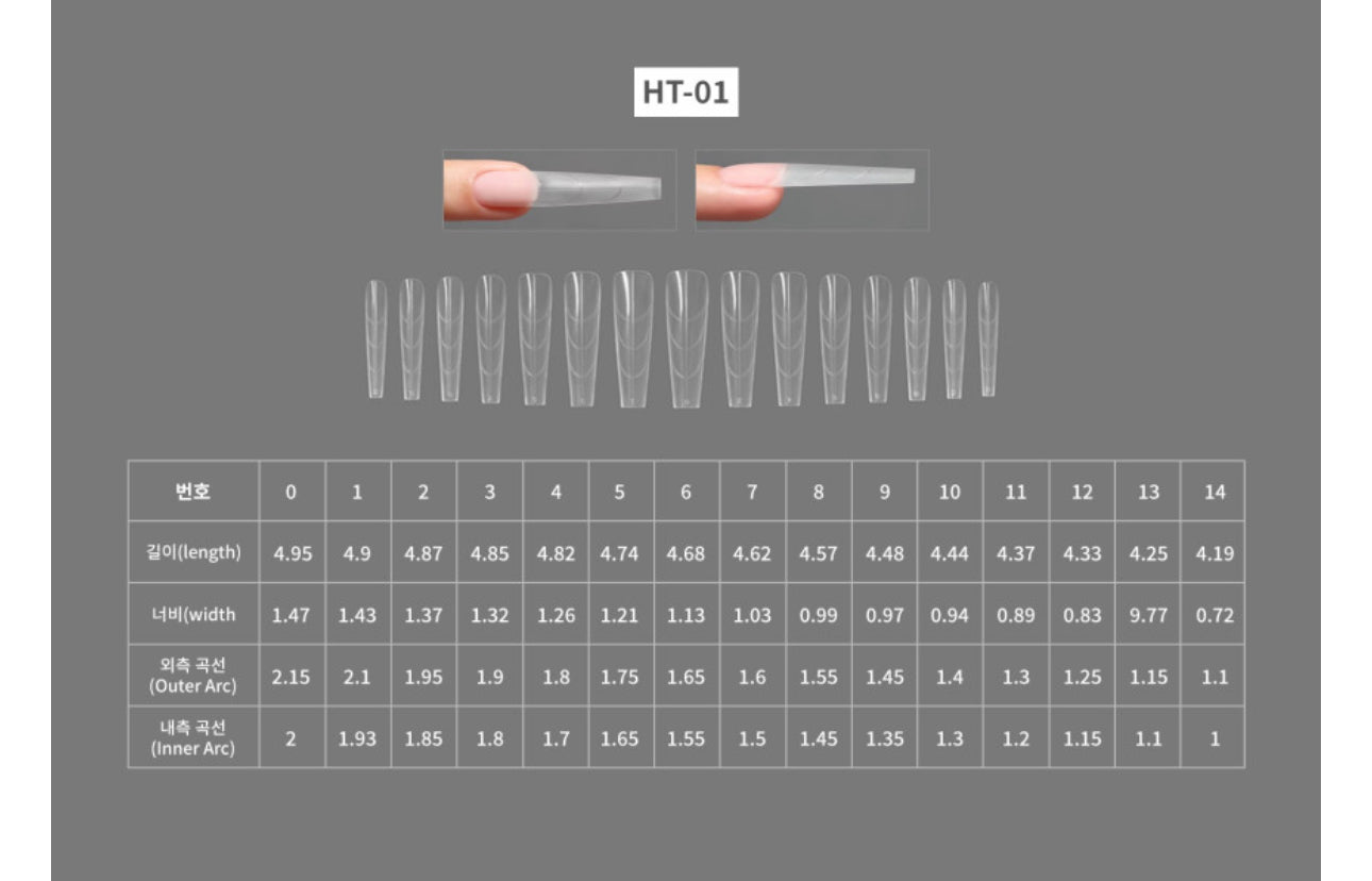 HARU - Nail forms coffin (Ht-01)