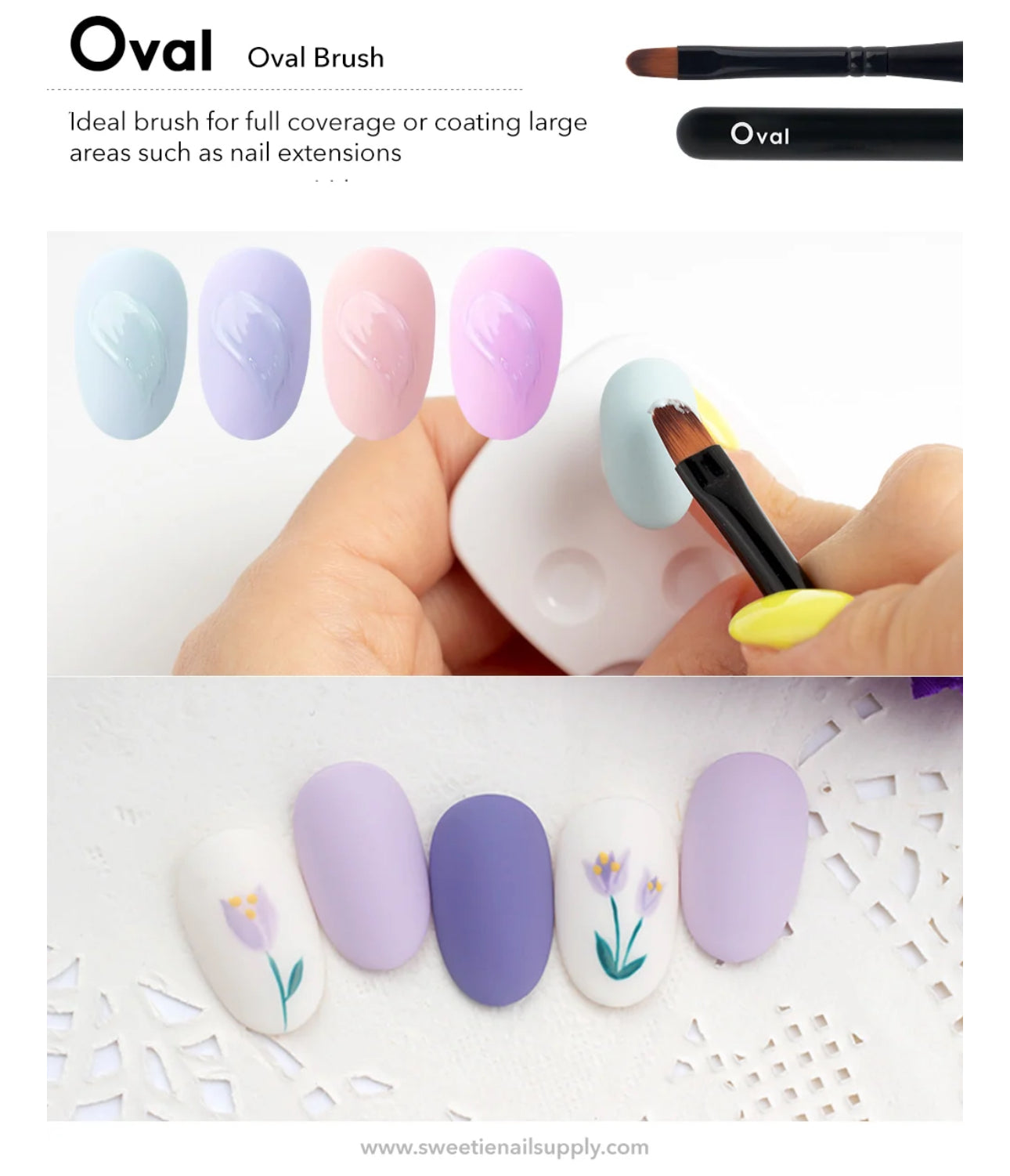 Jello Jello - Flexible Oval Brush