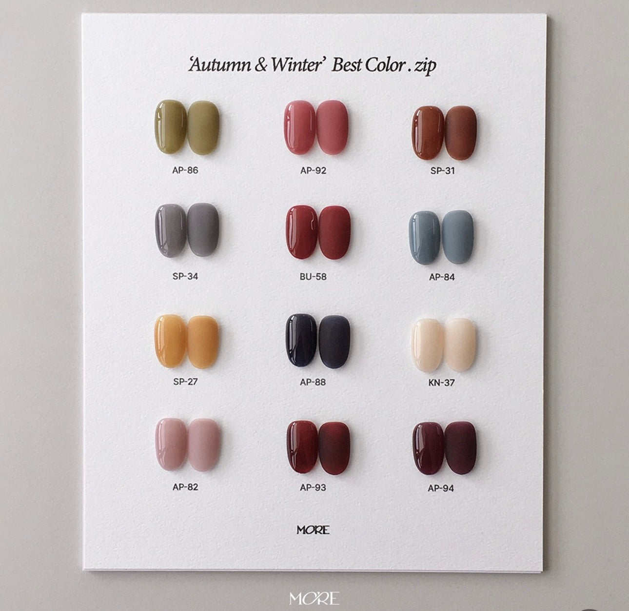 More gel Autumn  & Winter collection