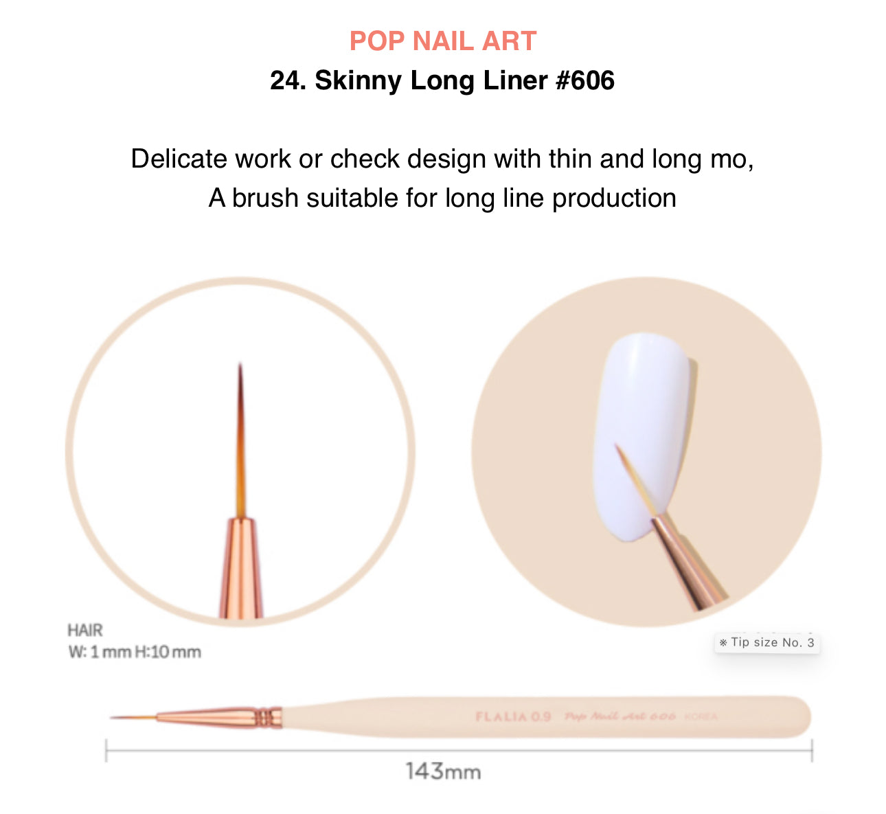 Flalia Skinny Long Liner brush