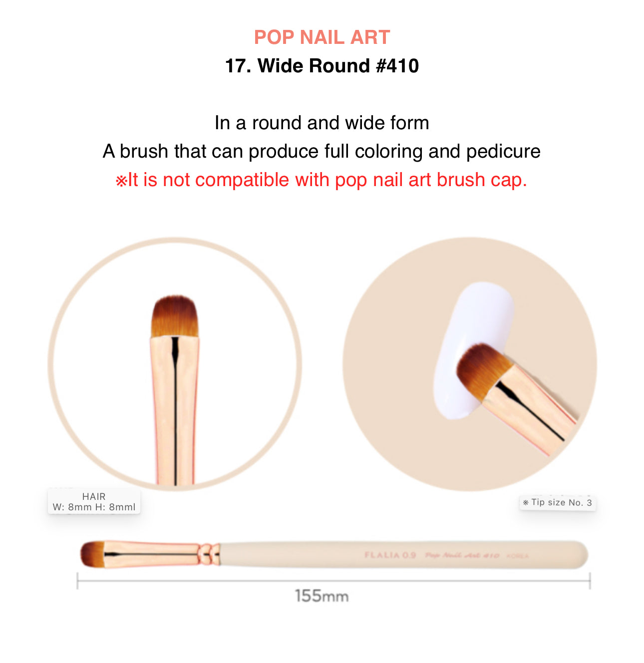 Flalia Wide Round Brush