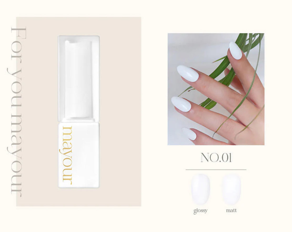 Mayour no.1 - opaque white gel